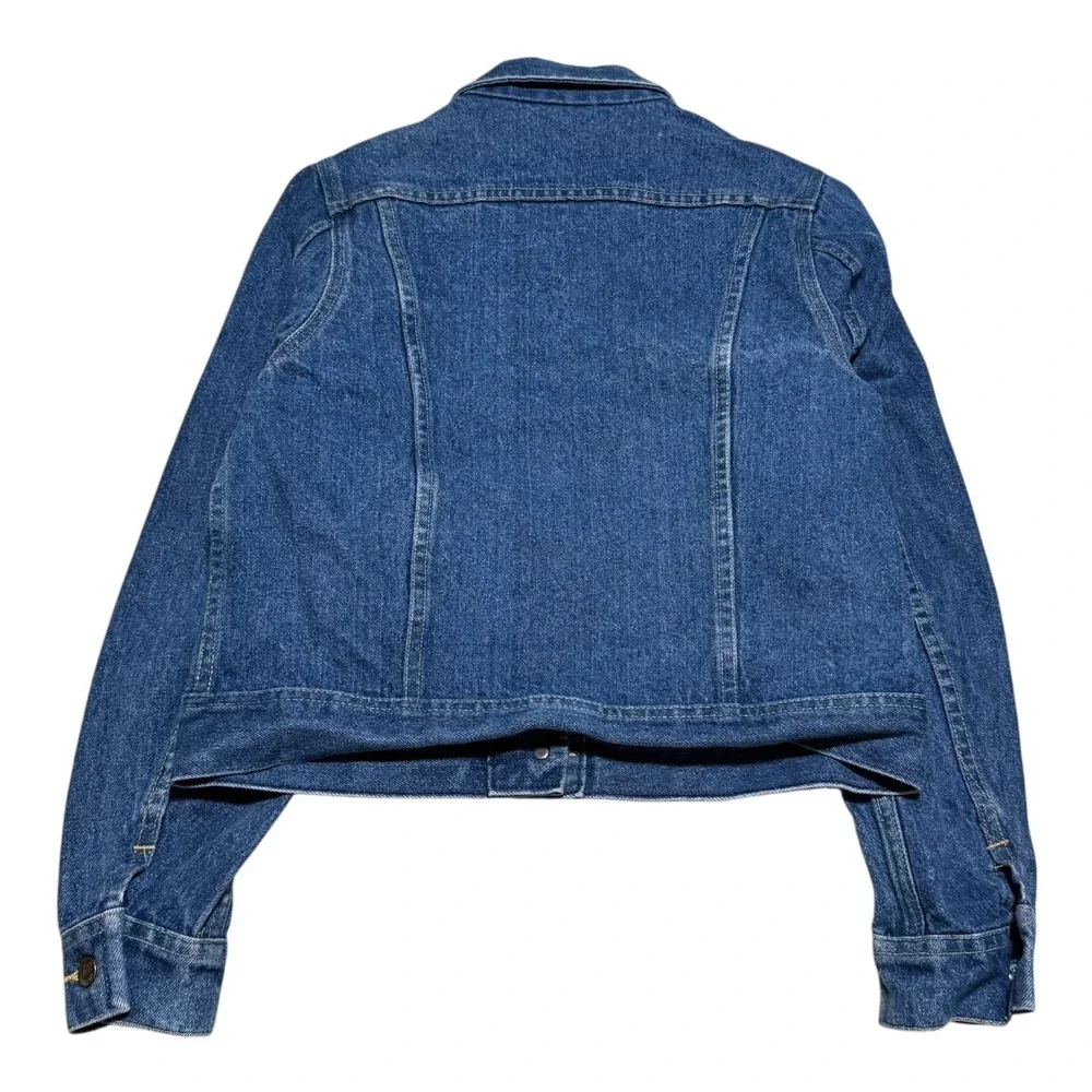 Vintage‎ 80s Ms. Lee Union Made Denim Jean Jacket Women's 11/12 Short Length